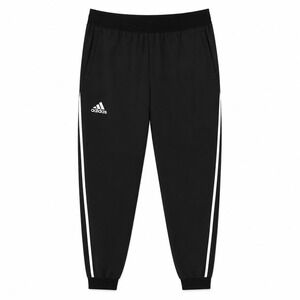 Adidas Black Tapered Jogger Pants Zip Ankle Athletic Track Pants Small